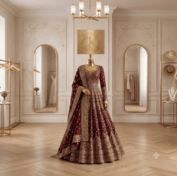 Silk Evening Gown